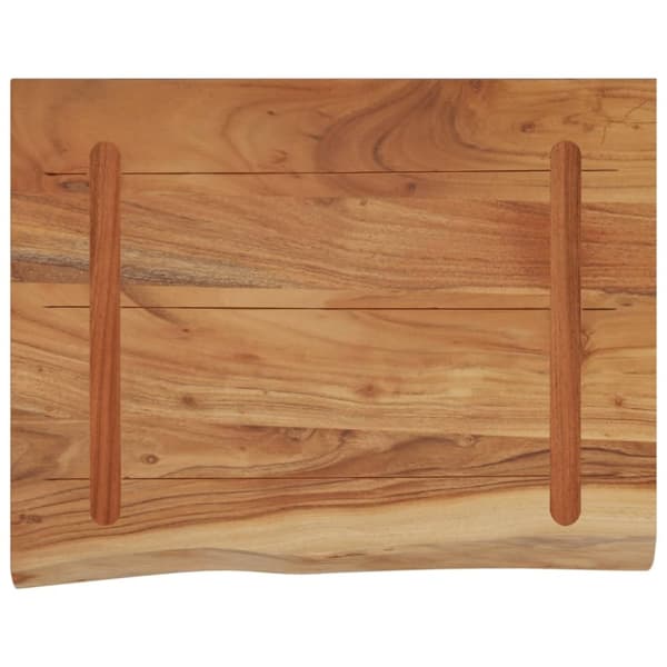 vidaXL Seinähylly 40x30x3,8 cm suorakaide täysi akasiapuu elävä reuna