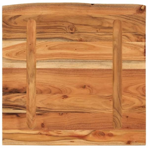 vidaXL Vegghylle 40x40x3,8 cm firkantet heltre akasie naturlig kant