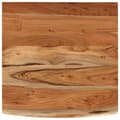 Miniatyrbilde 1 av 8: vidaXL Vegghylle 40x40x3,8 cm firkantet heltre akasie naturlig kant