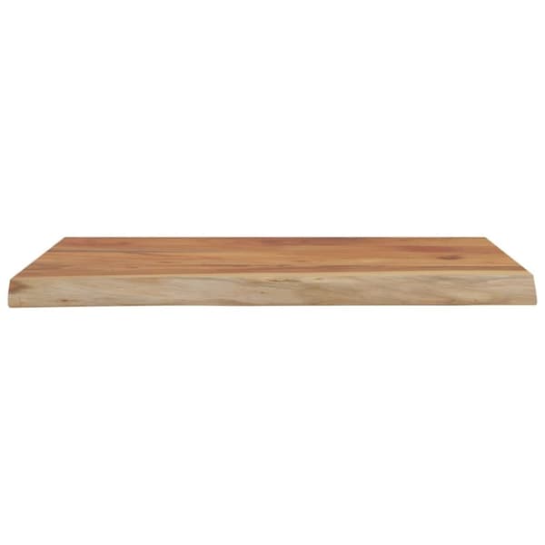 vidaXL Vägghylla 40x30x3,8 cm rektangulär massiv akacia ojämn kant