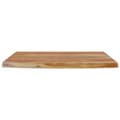 Miniatyrbilde 5 av 8: vidaXL Vegghylle 50x30x3,8 cm rektangulær heltre akasie naturlig kant