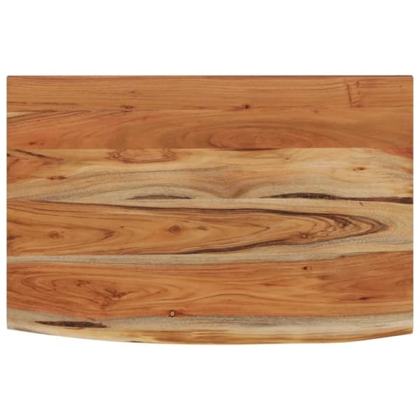 vidaXL Vegghylle 50x30x3,8 cm rektangulær heltre akasie naturlig kant