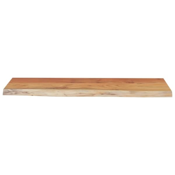 vidaXL Vegghylle 80x30x2,5 cm rektangulær heltre akasie naturlig kant