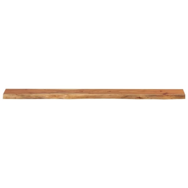 vidaXL Vegghylle 140x20x2,5 cm rektangulær heltre akasie naturlig kant