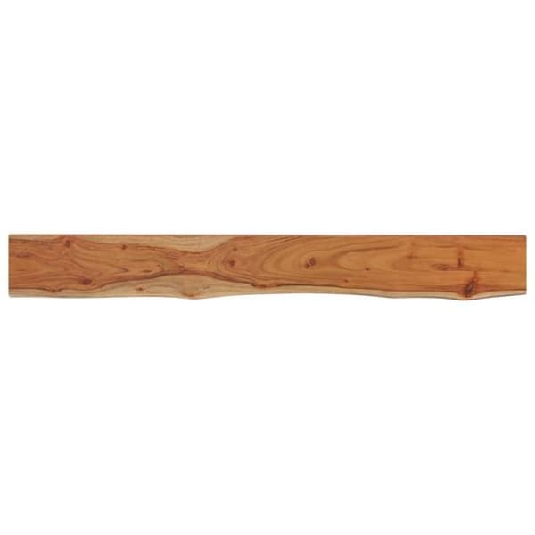 vidaXL Vegghylle 140x20x2,5 cm rektangulær heltre akasie naturlig kant