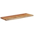 Miniatyrbilde 2 av 8: vidaXL Vegghylle 50x20x3,8 cm rektangulær heltre akasie naturlig kant