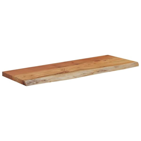 vidaXL Vegghylle 50x20x3,8 cm rektangulær heltre akasie naturlig kant