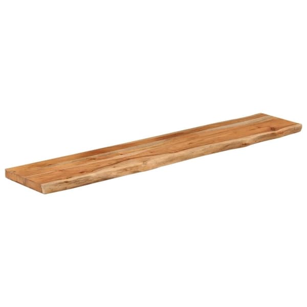 vidaXL væghylde 90x20x2,5 cm rektangulær massivt akacietræ