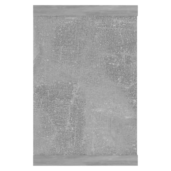 Kuutioseinähyllyt 2 kpl betoninharmaa 60x15x23 cm lastulevy