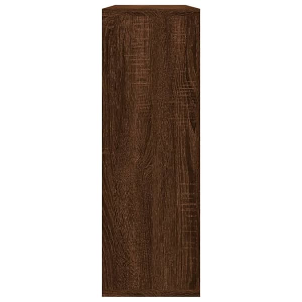 Seinähylly ruskea tammi 104x20x58,5 cm tekninen puu