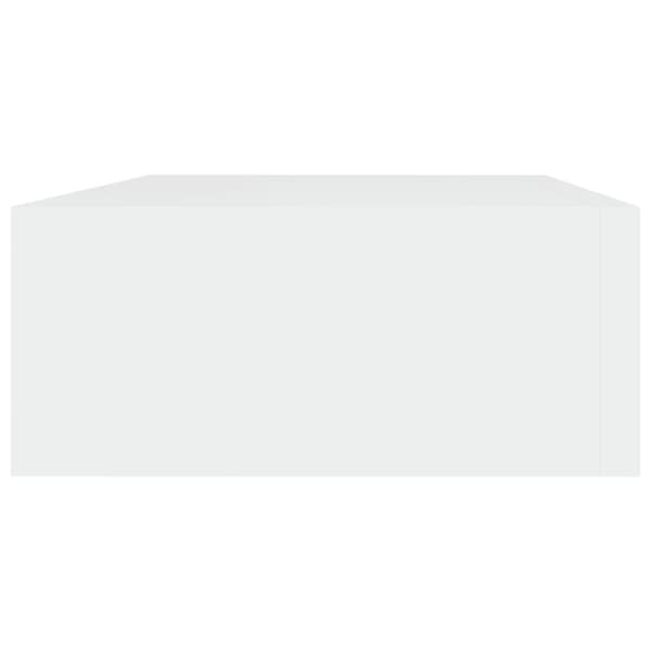 Laatikkohyllyt seinälle 2 kpl valkoinen 40x23,5x10 cm MDF