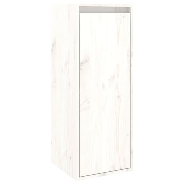 Seinäkaapit 2 kpl valkoinen 30x30x80 cm täysi mänty