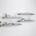 Miniatyrbillede 1 af 8: svævehylder 4 stk. 90x23,5x3,8 cm MDF grå