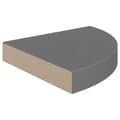 Miniatyrbillede 4 af 8: hjørnehylder 4 stk. 25x25x3,8 cm MDF grå højglans