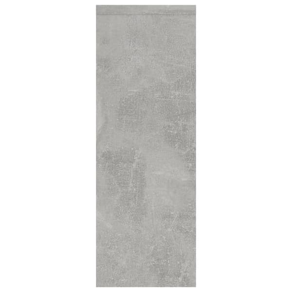 væghylde 45,1x16x45,1 cm spånplade betongrå