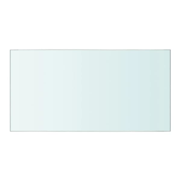 Hyllplan 2 st glas genomskinlig 40x20 cm