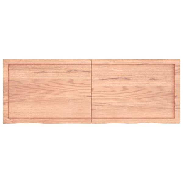 Seinähylly vaaleanruskea 140x50x(2-4) cm käsitelty täystammi