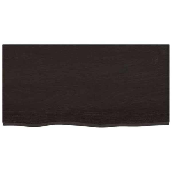 Seinähylly tummanruskea 80x40x(2-4) cm käsitelty täystammi