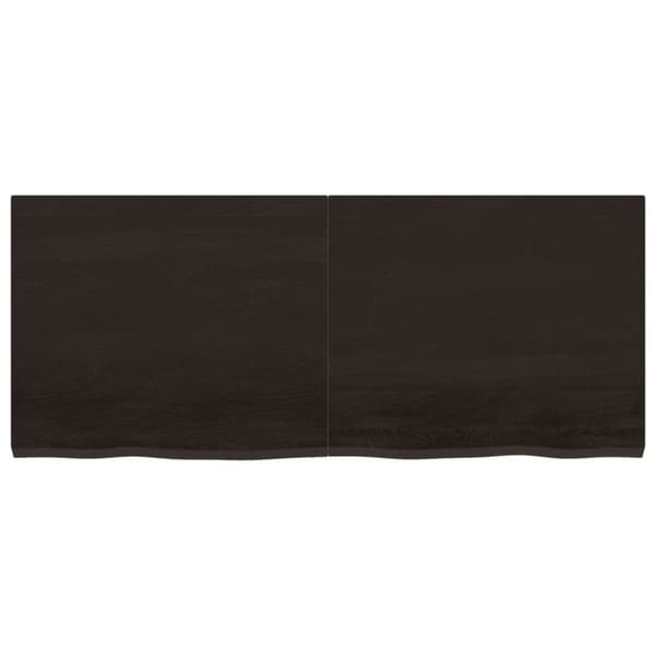 Seinähylly tummanruskea 120x50x(2-4) cm käsitelty täystammi