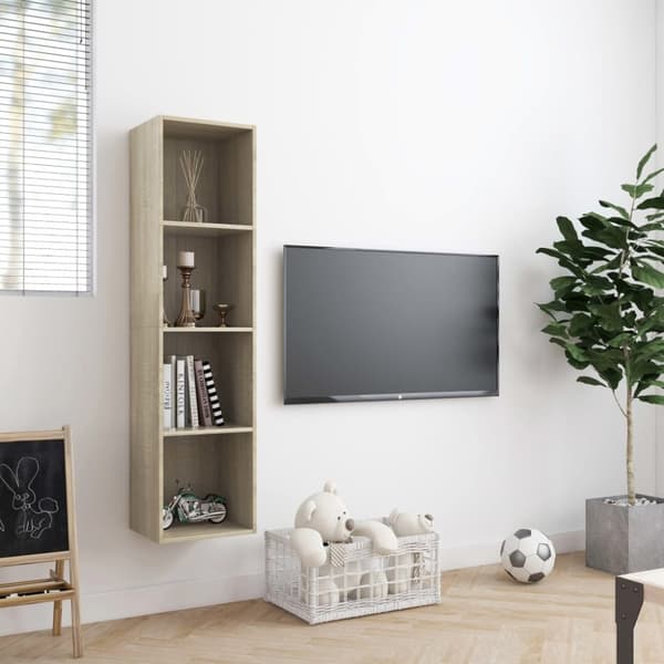 bogskab/tv-skab 143 x 30 x 36 cm sonoma-eg