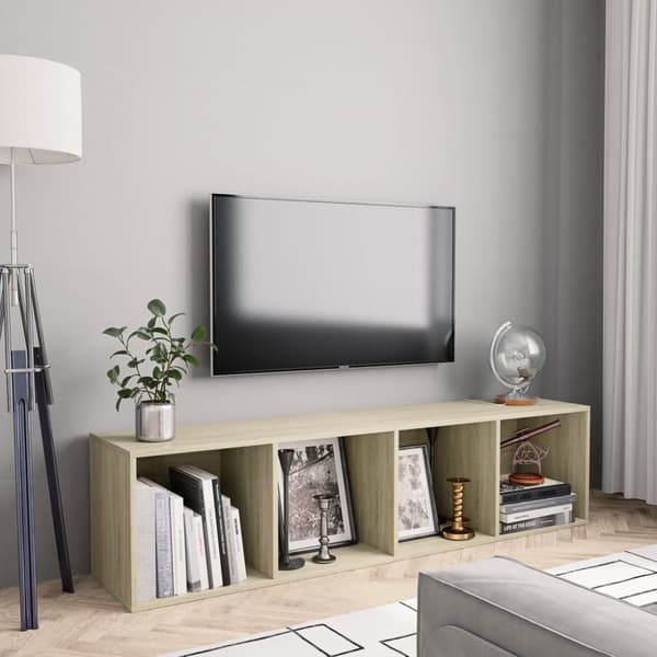 bogskab/tv-skab 143 x 30 x 36 cm sonoma-eg