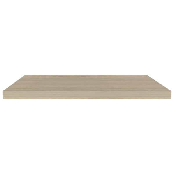 Svävande vägghylla ek 80x23,5x3,8 cm MDF