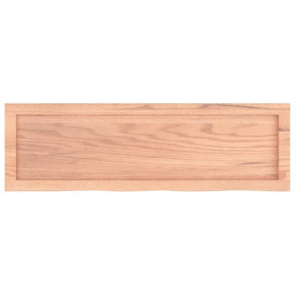 Seinähylly vaaleanruskea 100x30x(2-4) cm käsitelty täystammi