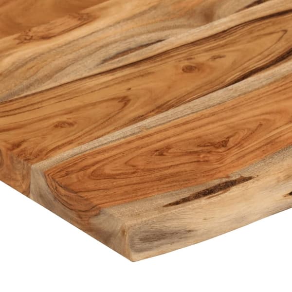 væghylde 50x30x2,5 cm rektangulær massivt akacietræ