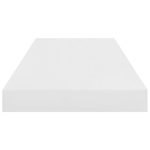 væghylder 2 stk. 60x23,5x3,8 cm MDF hvid højglans
