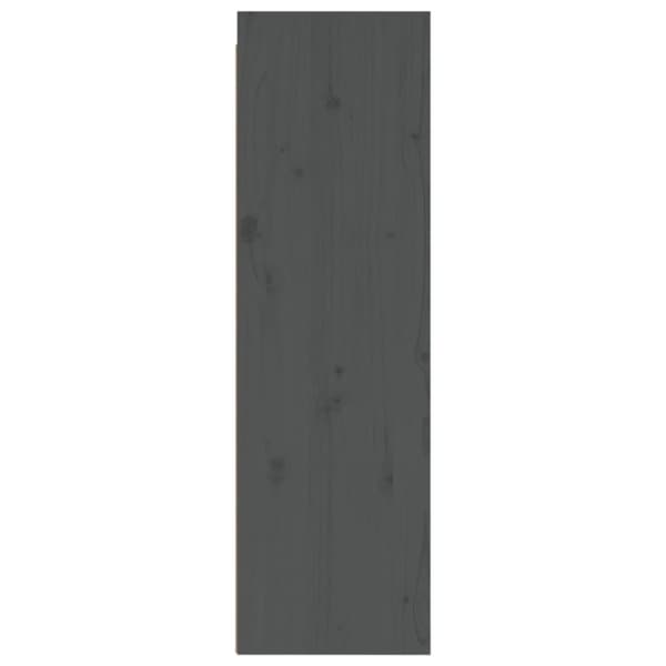Seinäkaapit 2 kpl harmaa 30x30x100 cm täysi mänty