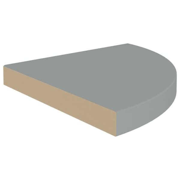 hjørnehylde 35x35x3,8 cm MDF grå