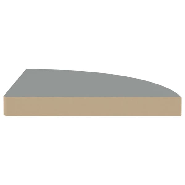 hjørnehylde 35x35x3,8 cm MDF grå