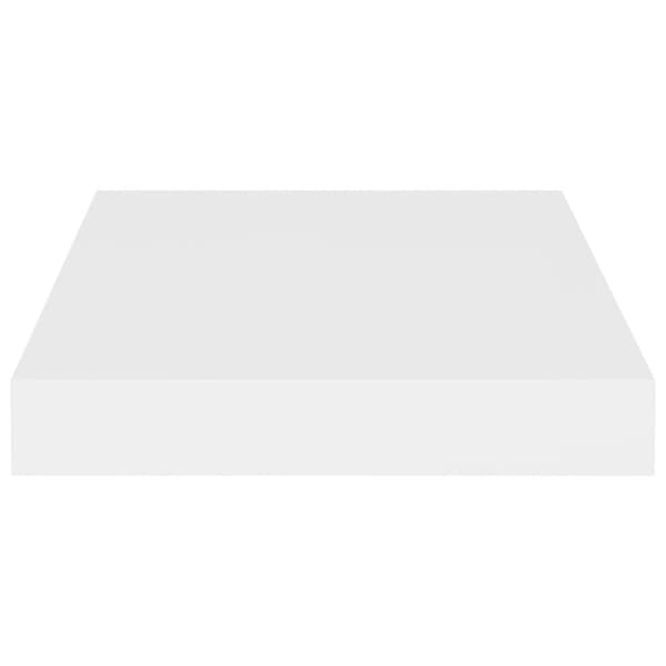Svävande vägghyllor 4 st vit 23x23,5x3,8 cm MDF