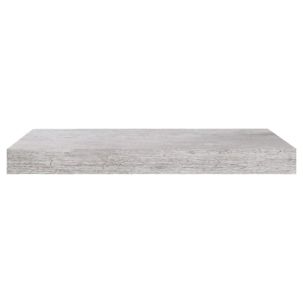 væghylde 50x23x3,8 cm MDF betongrå
