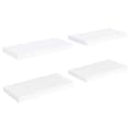 Miniatyrbillede 2 af 8: svævehylder 4 stk. 50x23x3,8 cm MDF hvid