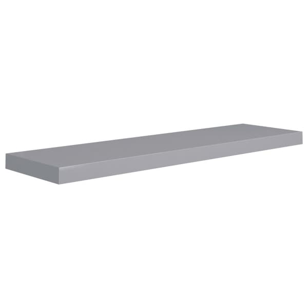 Kelluva seinähylly harmaa 90x23,5x3,8 cm MDF