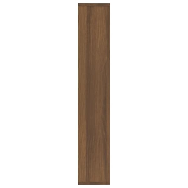 Seinähylly ruskea tammi 36x16x90 cm tekninen puu