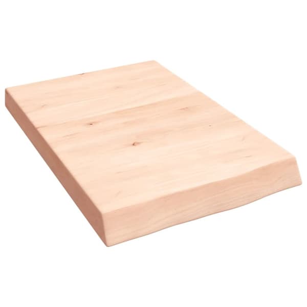 Seinähylly 40x60x(2-6) cm käsittelemätön täysi tammi