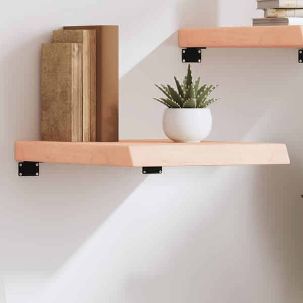 Seinähylly 40x60x(2-6) cm käsittelemätön täysi tammi