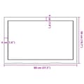 Miniatyrbild 10 av 10: Vägghylla mörkbrun 80x50x(2-4) cm behandlad massiv ek