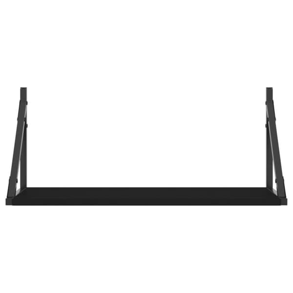 væghylder 2 stk. 60x25x25,5 cm konstrueret træ sort
