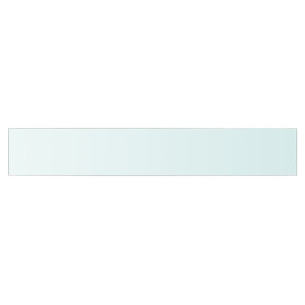 Hyllplan 2 st glas genomskinlig 90x15 cm