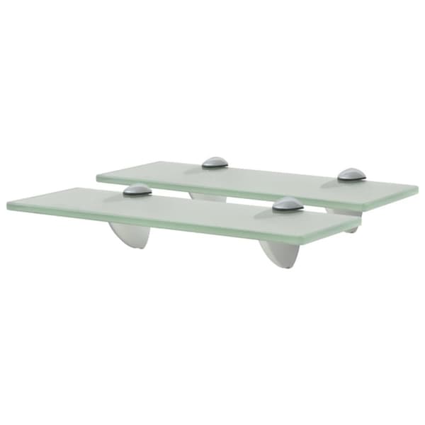 svævehylder 2 stk. 30 x 10 cm 8 mm glas