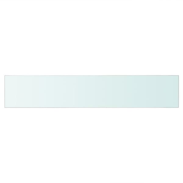 Hyllplan 2 st glas genomskinlig 70x12 cm