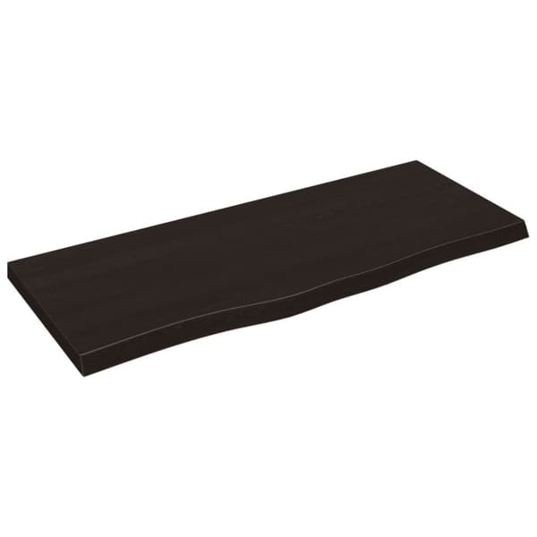 Seinähylly tummanruskea 100x40x(2-4) cm käsitelty täystammi