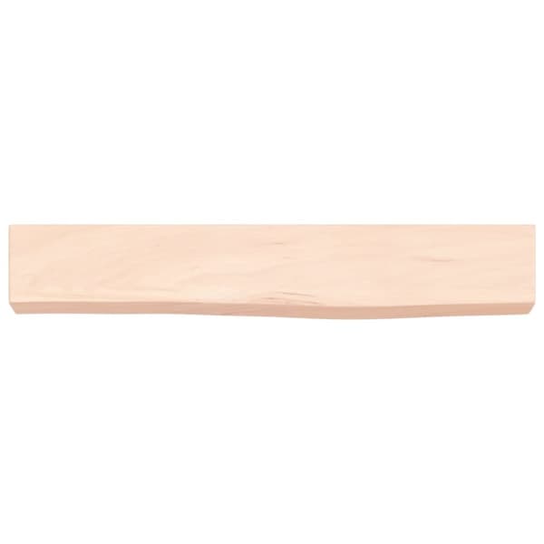 Seinähylly 60x10x6 cm käsittelemätön täysi tammi