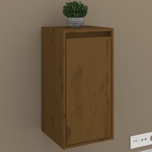 sengeborde 2 stk. 30x30x60 cm massivt fyrretræ gyldenbrun