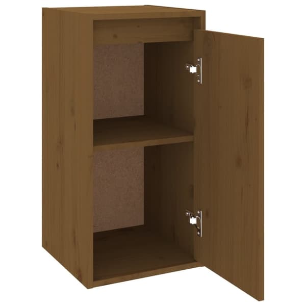 sengeborde 2 stk. 30x30x60 cm massivt fyrretræ gyldenbrun