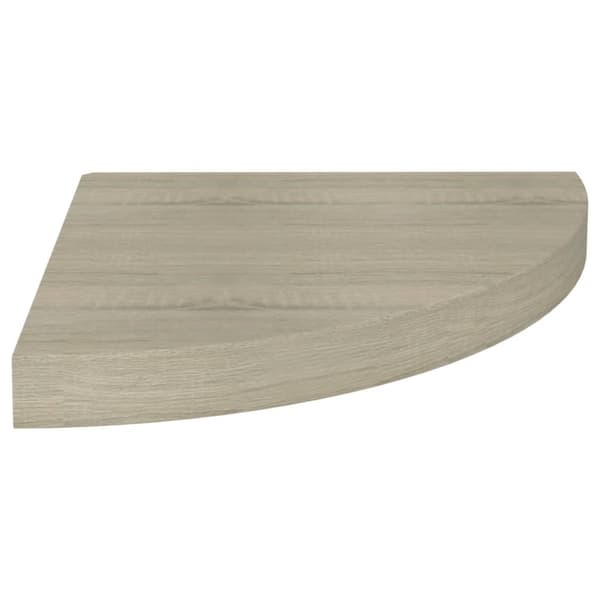 Svävande hörnhyllor 4 st ek 35x35x3,8 cm MDF