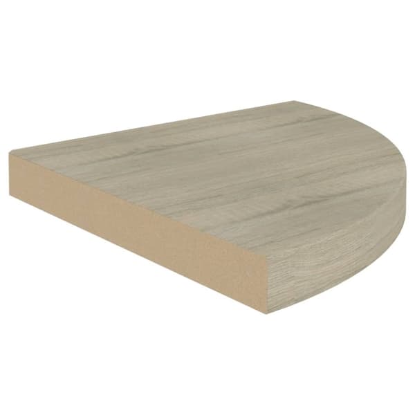 Svävande hörnhyllor 4 st ek 35x35x3,8 cm MDF